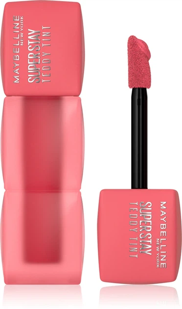 Maybelline New York Superstay Teddy Tint Стойкая матовая помада-тинт для губ № 40 "Petalcore" - Фото 4 Maybelline New York Superstay Teddy Tint Стойкая матовая помада-тинт для губ № 40 "Petalcore" - изображение 4