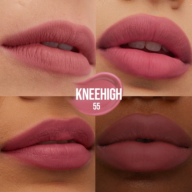 Maybelline New York Superstay Teddy Tint Стойкая матовая помада-тинт для губ № 55 "Knee High" - Фото 2 Maybelline New York Superstay Teddy Tint Стойкая матовая помада-тинт для губ № 55 "Knee High" - изображение 2
