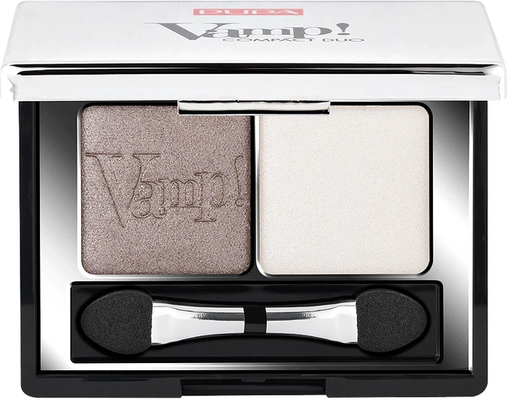 Подвійні компактні тіні Pupa Vamp! Compact Duo Eyeshadow № 08 Cream Taupe 2.2 г - Фото 1 Подвійні компактні тіні Pupa Vamp! Compact Duo Eyeshadow № 08 Cream Taupe 2.2 г - зображення 1