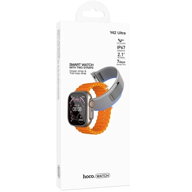 Смарт-годинник Hoco Y42 Smart Watch (Call Version) Gold - зображення 2