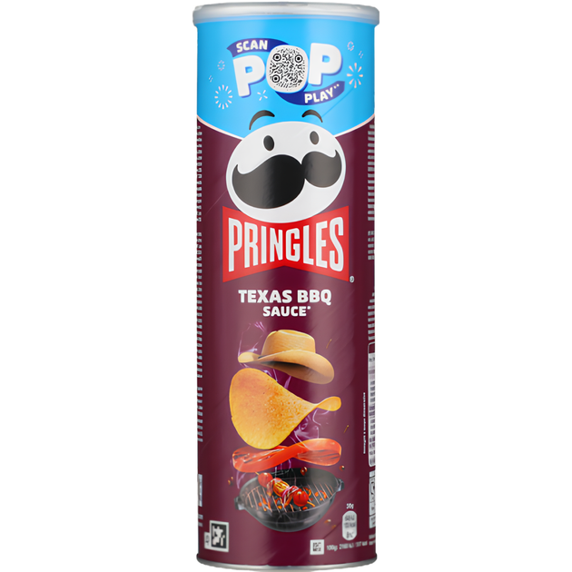 Чипсы Pringles Texas BBQ Sauce 165 г - Фото 1 Чипсы Pringles Texas BBQ Sauce 165 г - изображение 1