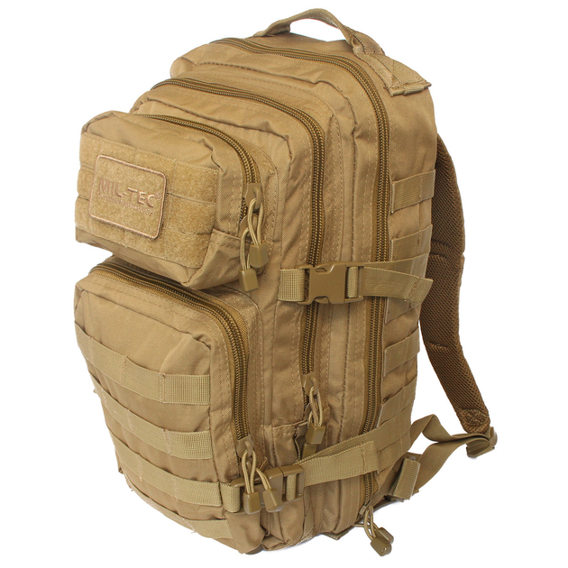 Рюкзак тактический штурмовой Mil-tec 20 л койот с velcro-панелью (14002005) - изображение 1