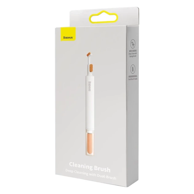 Щетка для чистки наушников Baseus Cleaning Tool Kit White (NGBS000002) - Фото 5 Щетка для чистки наушников Baseus Cleaning Tool Kit White (NGBS000002) - изображение 5