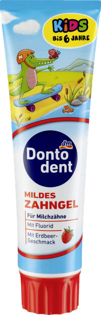 Дитяча зубна паста Dontodent Kids 100 мл (1-6 років) - Фото 1 Дитяча зубна паста Dontodent Kids 100 мл (1-6 років) - зображення 1
