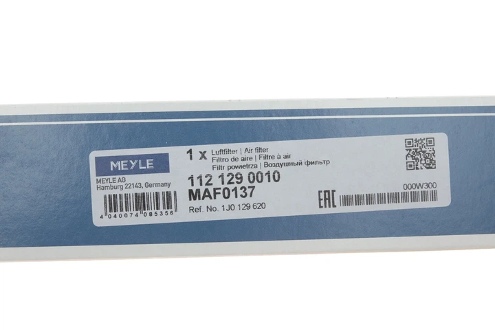 Фільтр повітряний MEYLE 112 129 0010 MEYLE 112 129 0010 Volkswagen Golf, Bora; Seat Toledo, Leon; Skoda Octavia; Audi TT, A3 1J0129620 - изображение 6