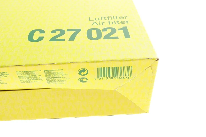 Повітряний фільтр MANN C27021 KIA Cerato, Pro Ceed, Ceed; Hyundai Creta, Elantra, I30 28113A5800AS, 28113A5800 - изображение 8