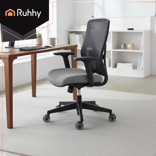 Колеса для офисного и геймерского кресла Ruhhy 25280 бесшумные ролики PU на подшипниках 2.5" комплект 5 шт 11×22 мм Серые - Фото 2 Колеса для офисного и геймерского кресла Ruhhy 25280 бесшумные ролики PU на подшипниках 2.5" комплект 5 шт 11×22 мм Серые - изображение 2