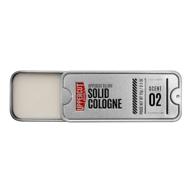 Сухой одеколон Uppercut Deluxe Solid Cologne Cedar & Spice 15 г твердый мужской аромат кедр и специи для бороды, шеи и запястий - изображение 6
