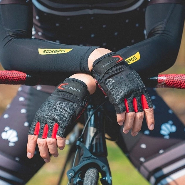 Велорукавички Rockbros S169BR розмір XXL з гелевими вставками Black-Red (S169BR-XXL) - зображення 5
