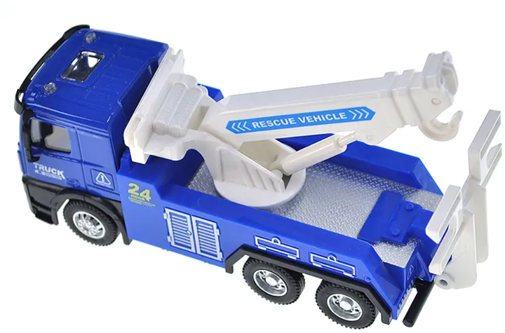 Машинка евакуатор інерційна YG Toys RJ6966-2 спецтехніка з рухомою стрілою в коробці 17,5 см - зображення 3