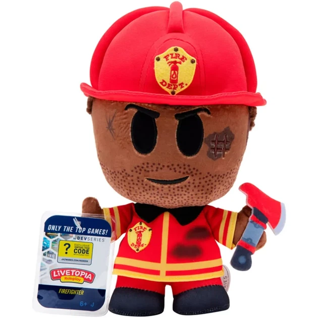 Мягкая игрушка DevSeries Livetopia Firefighter (CRS0014) - Фото 1 Мягкая игрушка DevSeries Livetopia Firefighter (CRS0014) - изображение 1