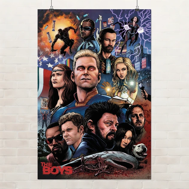 Постер Хлопаки, The Boys, серіал, супергерої, A3 42×28 см (id4869) - Фото 1 Постер Хлопаки, The Boys, серіал, супергерої, A3 42×28 см (id4869) - зображення 1