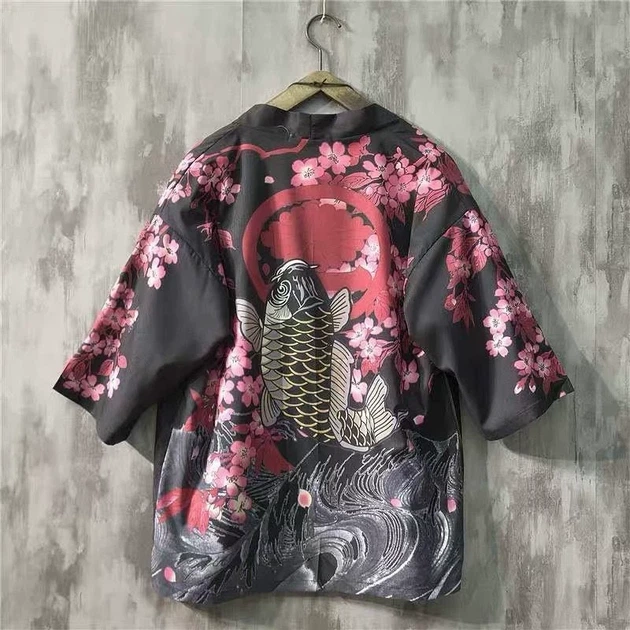 Накидка-кімоно стиль хаорі Honey Fashion Accessories Onesize чорний (50к024) - изображение 2