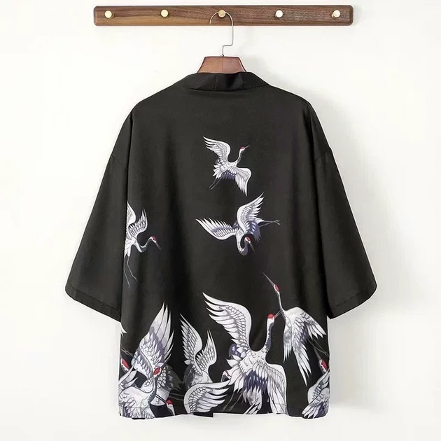 Накидка-кімоно стиль хаорі Honey Fashion Accessories Onesize чорний (50к030) - изображение 2