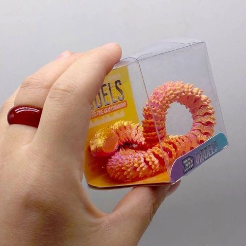 Печатная 3D фигурка змея (ЗЕЛЕНЫЙ), 3D печать - Фото 3 Печатная 3D фигурка змея (ЗЕЛЕНЫЙ), 3D печать - изображение 3