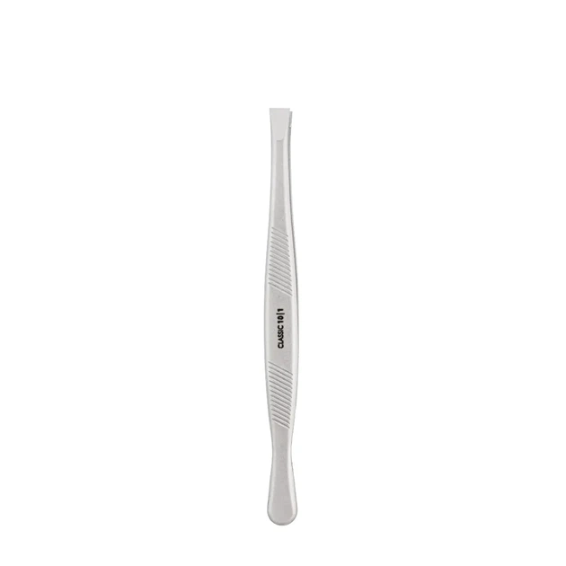 Пинцет для бровей прямой Staleks Classic 90 мм TC-10/1 - изображение 3