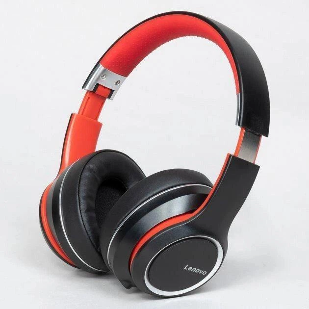 Повнорозмірні навушники Lenovo HD200 Bluetooth, бездротова/провідна гарнітура з мікрофоном, ігрові навушники з шумопоглинанням, Black - зображення 4