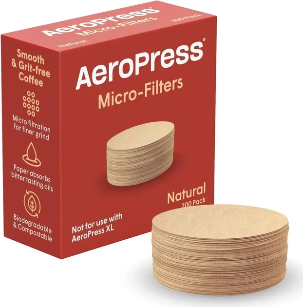 Фильтры для Аэропресс Aeropress Micro Filters 200 шт Натуральные - Фото 1 Фильтры для Аэропресс Aeropress Micro Filters 200 шт Натуральные - изображение 1