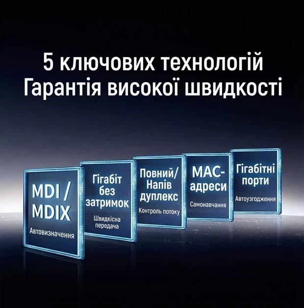 Коммутатор UGREEN 8-портовый Gigabit Ethernet RJ45 Switch в алюминиевом корпусе (CM934) - изображение 8