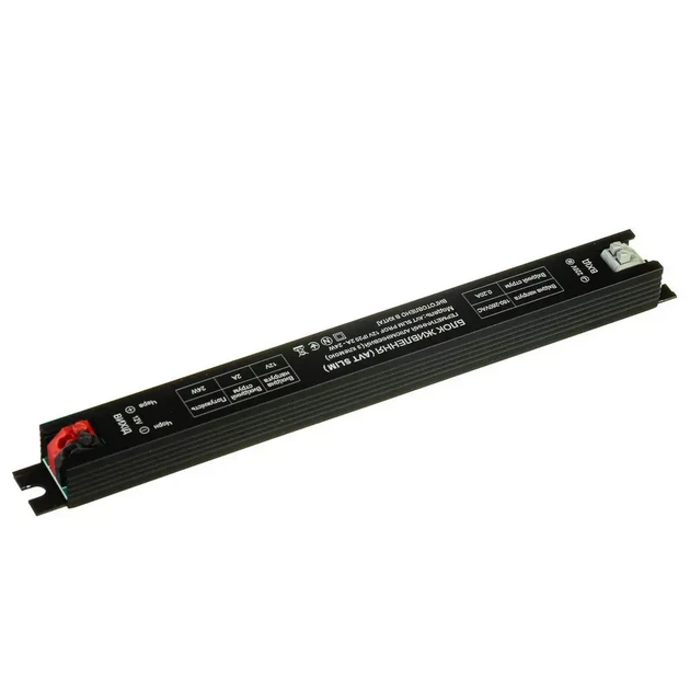 Бытовой (мебельный) Блок питания для светодиодной ленты 12В 24Вт 2А AVT (stick, slim) - узкий IP20, с клеммами - изображение 3