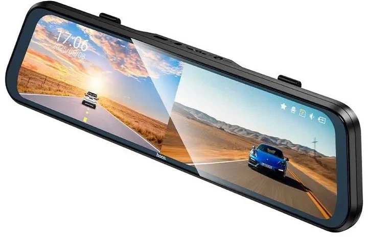 Відеореєстратор Hoco DV16 9.66" Dual-Channel з задньою камерою Black (6942007664219) - зображення 4