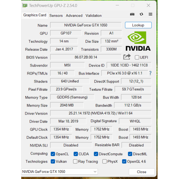 Ноутбук MSI GL62M 7RD 15.6" FHD/IPS / i5-7300HQ / 16 Gb / 256Gb SSD + 2Tb HDD / NVIDIA GeForce GTX1050 (2 Gb) Б/В - изображение 8