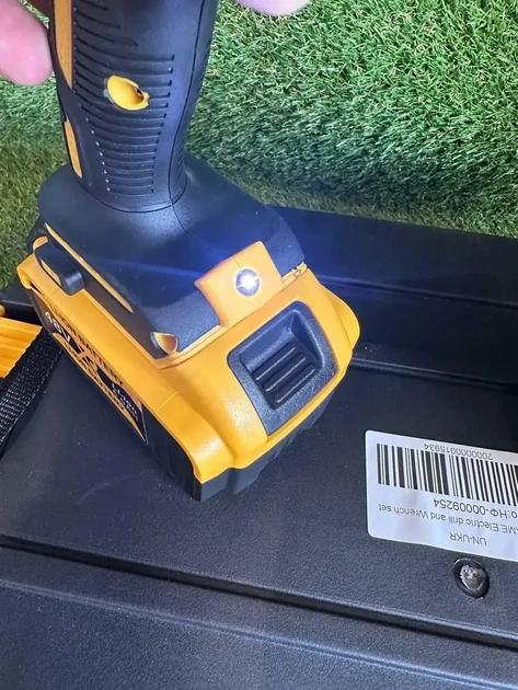 Гайковерт акумуляторний Krafftec Germany PRO 48V 8Ah 1500 Нм безщітковий ударний професійний жовтий - зображення 5