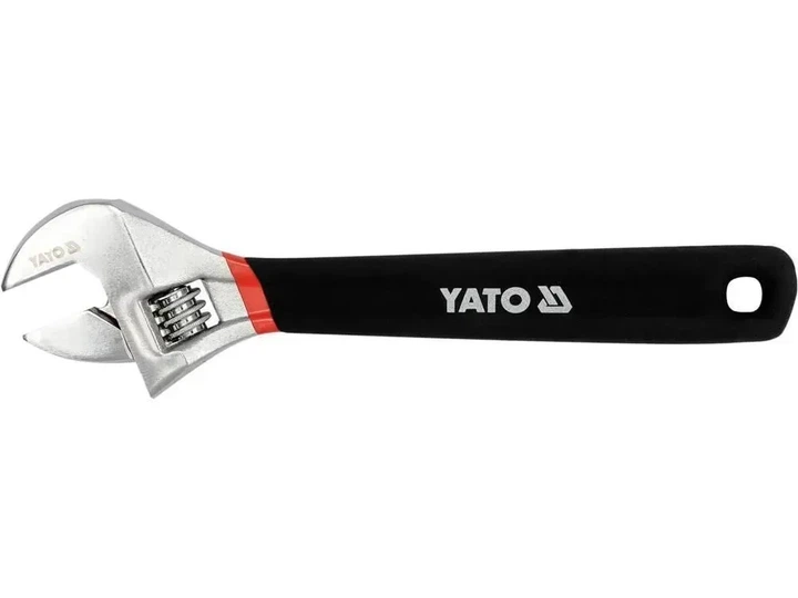Ключ разводной YATO 250 мм с резиновой ручкой YT-21652 - Фото 1 Ключ разводной YATO 250 мм с резиновой ручкой YT-21652 - изображение 1