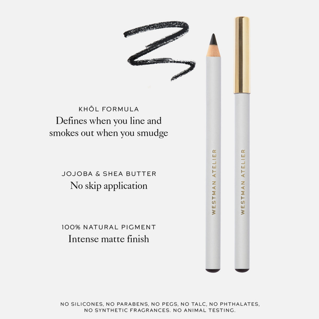 Черный карандаш для глаз Westman Atelier Eye Love You Eye Pencil Khôl Noir без коробки 1.14 г - Фото 4 Черный карандаш для глаз Westman Atelier Eye Love You Eye Pencil Khôl Noir без коробки 1.14 г - изображение 4