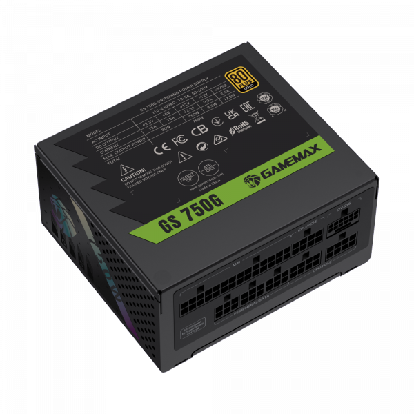 GAMEMAX Блок живлення sfx 750w, 80plus Gold,fan 92mm, full y modular opp / ovp/ uvp / ocp/ scp / otp / nlp / gs 750g v25 - изображение 10
