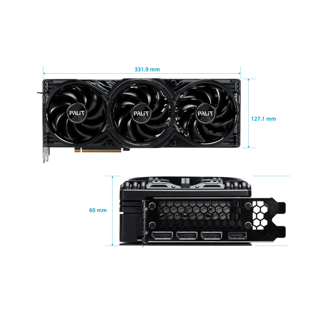 Відеокарта GF RTX 5080 16GB GDDR7 GamingPro Palit (NE75080019T2-GB2031A) - изображение 11