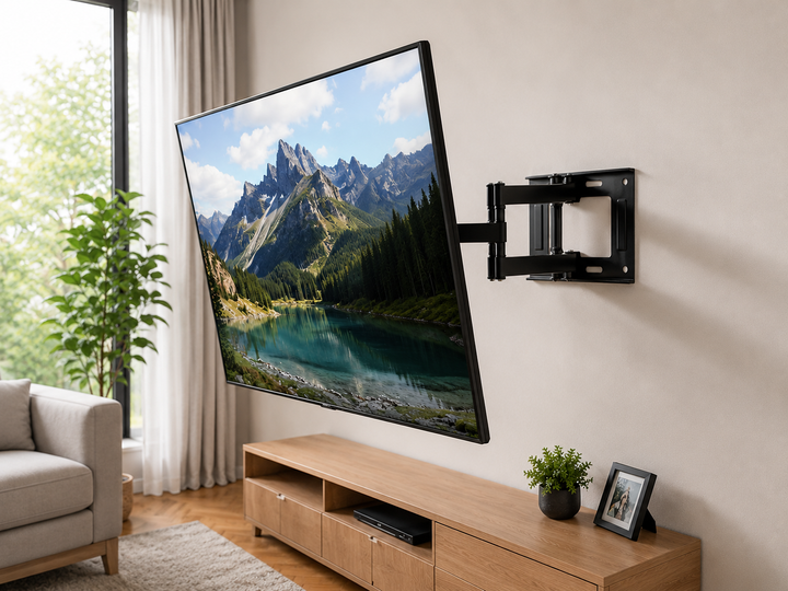 Крепление для ТВ с поворотом CP601 / Крепление для телевизора CP402 / Наклонно-поворотный кронштейн для телевизора 32''- 60'' - Фото 4 Крепление для ТВ с поворотом CP601 / Крепление для телевизора CP402 / Наклонно-поворотный кронштейн для телевизора 32''- 60'' - изображение 4