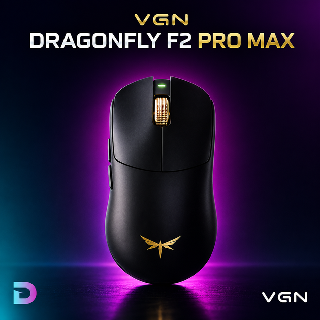 Игровая беспроводная мышка VGN Dragonfly F2 Pro MAX Black - изображение 7