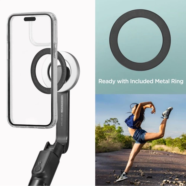 Універсальний штатив Spigen S580W Bluetooth Selfie Stick Long Tripod Black with MagSafe (AMP07659) - Фото 8 Універсальний штатив Spigen S580W Bluetooth Selfie Stick Long Tripod Black with MagSafe (AMP07659) - зображення 8