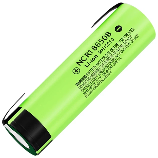 Аккумулятор 18650 LiitoKala 34B-N 3400 mAh Li-Ion под пайку с никелевой лентой U-tags 8А, 3.7V (19308) - изображение 2