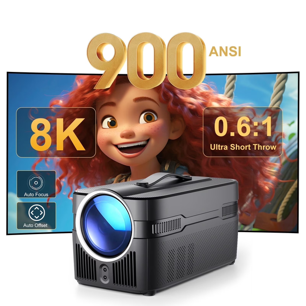 Мультимедийный смарт-проектор с автофокусом Magcubic HY450C Android 14, chip H726, 8K24fps, 2GB/16GB с голосовым управлением домашний кинотеатр Black (19396) - Фото 3 Мультимедийный смарт-проектор с автофокусом Magcubic HY450C Android 14, chip H726, 8K24fps, 2GB/16GB с голосовым управлением домашний кинотеатр Black (19396) - изображение 3