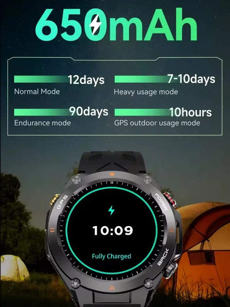 Умные смарт-часы Colmi V75 GPS фитнес браслет Black (19242) - изображение 8