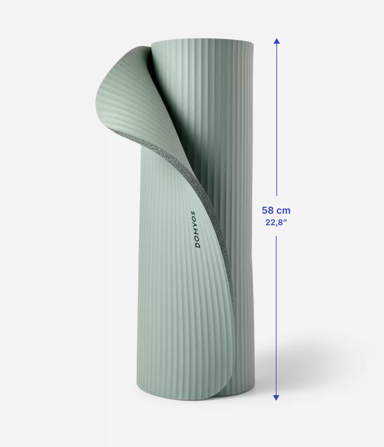 Коврик для Пилатеса DOMYOS Comfort Д170 х Ш58 х Т1,5 см Зеленый - изображение 5