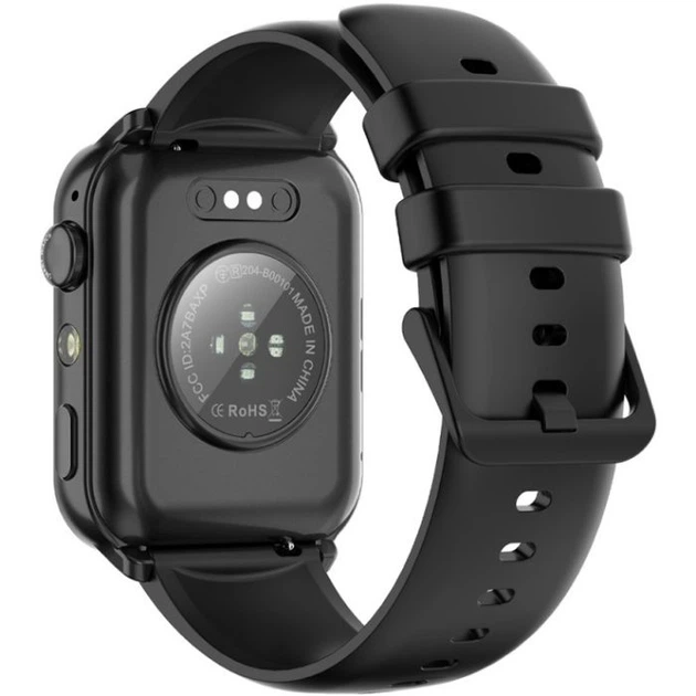 Смарт-часы Blackview R30 Max 1,91" 280x320 TFT Bluetooth 450 мА пульсометр шагомер микрофон Black (6931548323174) - изображение 5