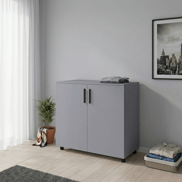Комод Doros Торн Серый 2 ДСП 90х51.6х80 (DRS-012090) - Фото 3 Комод Doros Торн Серый 2 ДСП 90х51.6х80 (DRS-012090) - изображение 3