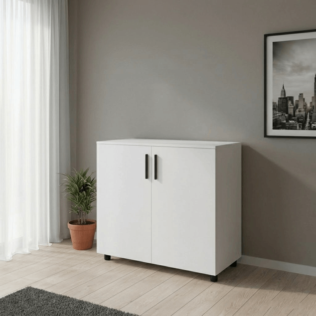 Комод Doros Торн Белый 2 ДСП 90х51.6х80 (DRS-012087) - Фото 3 Комод Doros Торн Белый 2 ДСП 90х51.6х80 (DRS-012087) - изображение 3