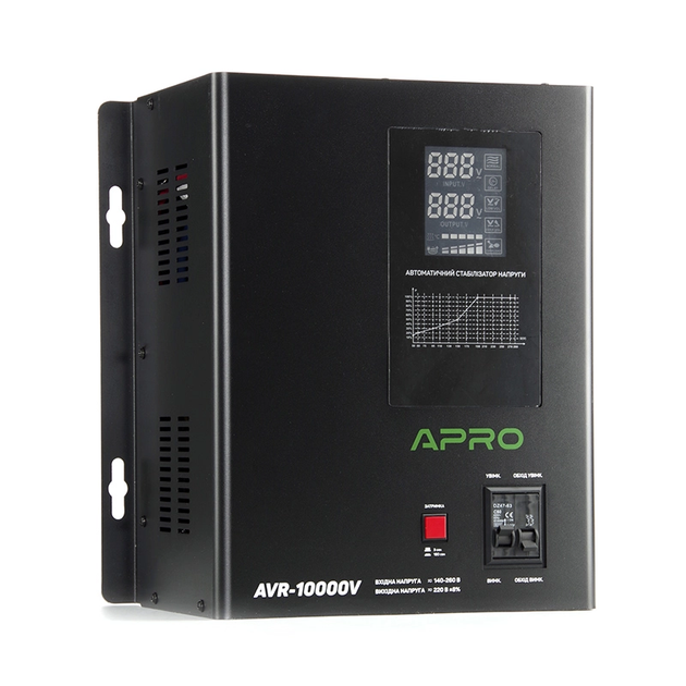 Стабилизатор напряжения релейный AVR-10000V (подвесной) APRO - изображение 2