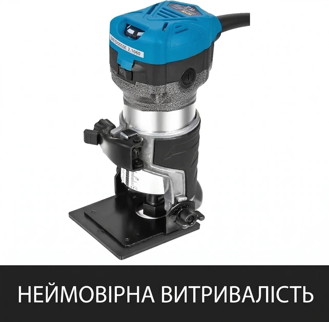 Фрезер по дереву VEVOR 710 Вт / 10 000–30 000 об/мин / цанги 1/4« и 3/8» / Алюминиевый корпус (100808892) - Б/У - Фото 5 Фрезер по дереву VEVOR 710 Вт / 10 000–30 000 об/мин / цанги 1/4« и 3/8» / Алюминиевый корпус (100808892) - Б/У - изображение 5