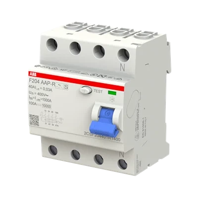 Автоматический выключатель дифференциального тока ABB F204 A-40/0.03 AP-R / 4P / Тип A / 30мА / 40A Б/В k1 - изображение 2