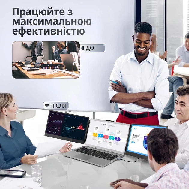 Монитор портативный 14" Teamgee S2 Full HD IPS 60 Гц (101957801) - Уценка - изображение 6