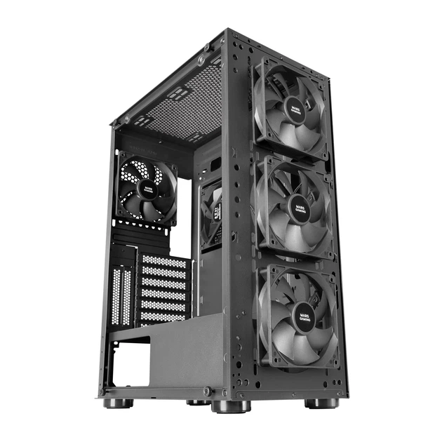 Корпус Mars Gaming MC-PRO2 Tower / без БЖ / Чорний (102078799) - Фото 3 Корпус Mars Gaming MC-PRO2 Tower / без БЖ / Чорний (102078799) - зображення 3