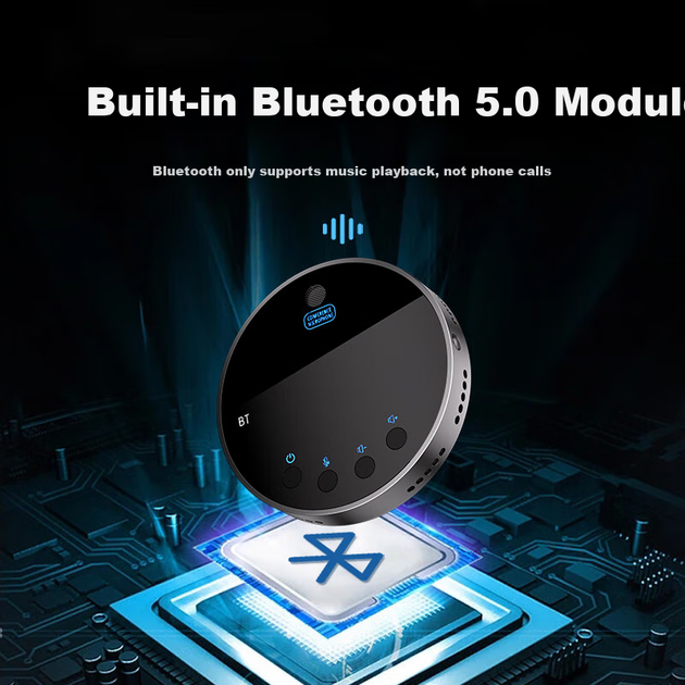 Микрофон NINTAUS Y08B всенаправленный Bluetooth для конференций беспроводной - Фото 4 Микрофон NINTAUS Y08B всенаправленный Bluetooth для конференций беспроводной - изображение 4