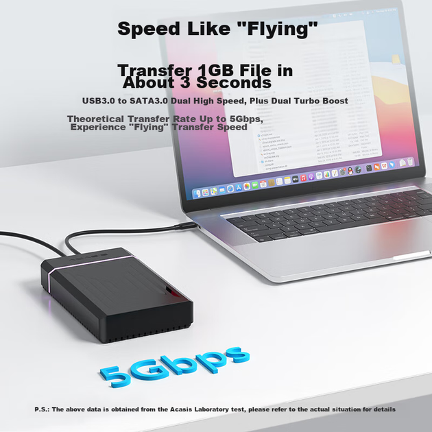 Корпус внешний Acasis для HDD 3.5" USB 3.0 SATA, EC-5351C - Фото 5 Корпус внешний Acasis для HDD 3.5" USB 3.0 SATA, EC-5351C - изображение 5