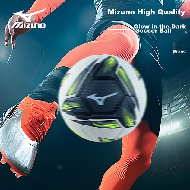 Футбольний м'яч MIZUNO розміру 5, професійний тренувальний м'яч для дорослих, дітей та підлітків, світний м'яч для вступних іспитів учнів середньої школи, синій колір 204 - зображення 10