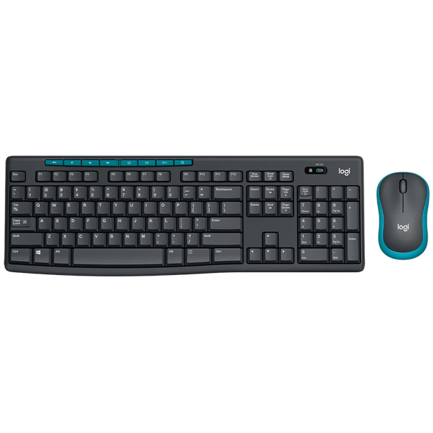 Комплект Logitech MK275 мышь+клавиатура беспроводные корпоративные, черно-синие - изображение 9